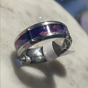 Men’s wedding band style ring stainless steel size 11